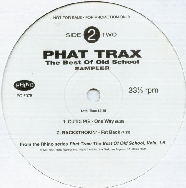 Phat Trax The Best Of Old School Sampler | Rectangle Triangle