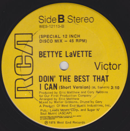 Doin' The Best That I Can Bettye LaVette