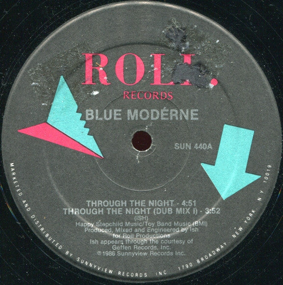 Through The Night Blue Moderne