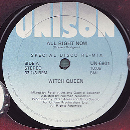 All Right Now (Special Disco Re-Mix) Witch Queen
