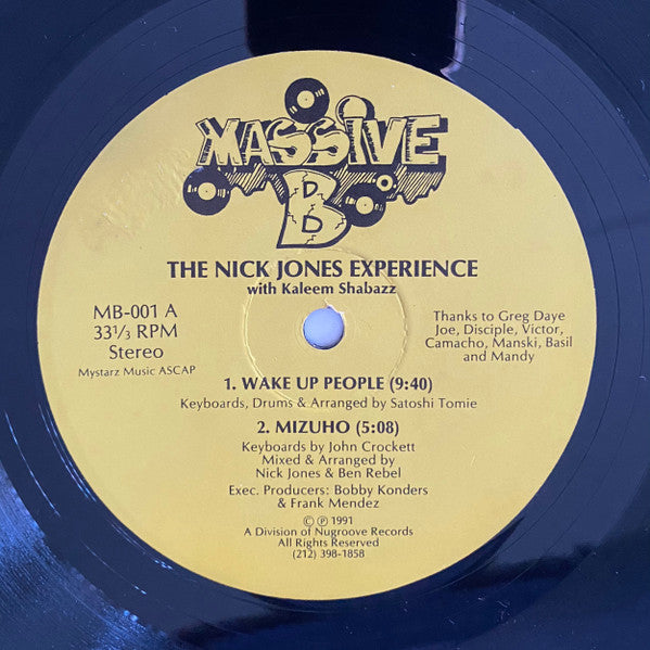Wake Up People / Get Down Nick Jones Experience,Kalim Shabazz