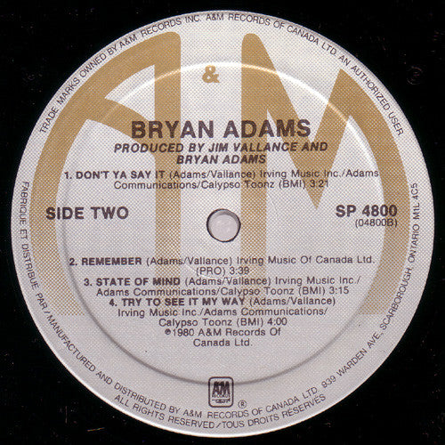 Bryan Adams Bryan Adams