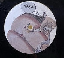 Close-up of the album cover for "So I Ride EP" by Rectangle Triangle, featuring abstract artwork with vibrant colors.