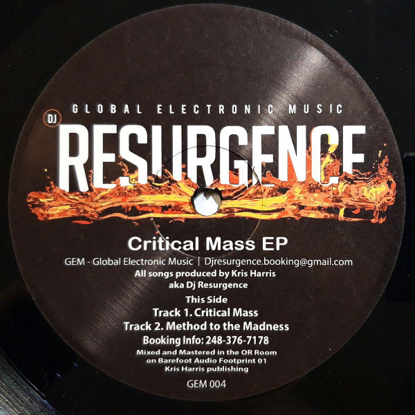 Critical Mass EP DJ Resurgence