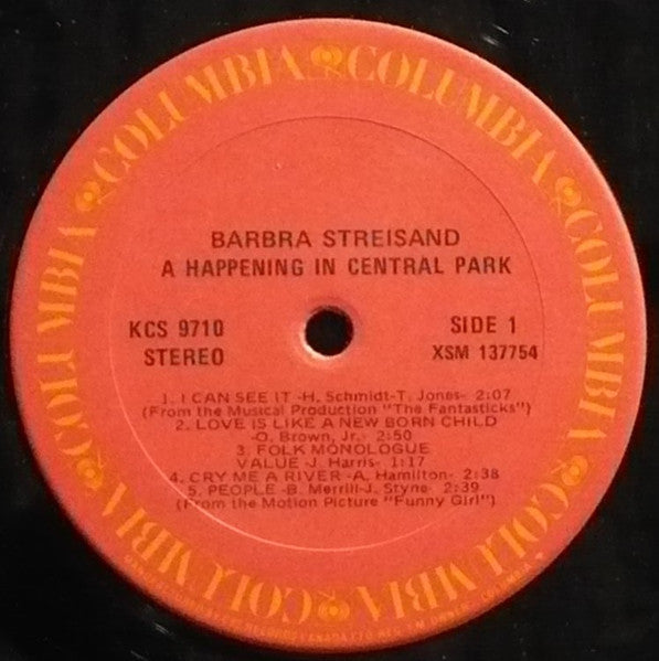 A Happening In Central Park Barbra Streisand