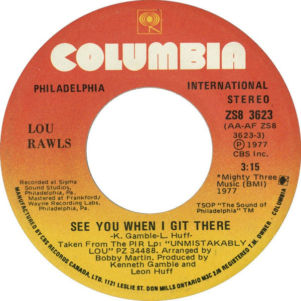 Lou Rawls - See You When I Git There