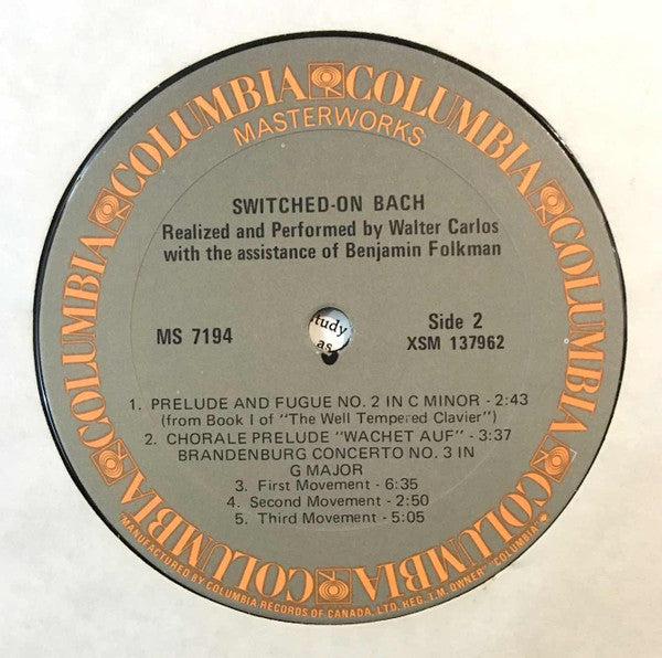 Switched-On Bach Walter Carlos