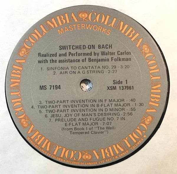 Switched-On Bach Walter Carlos