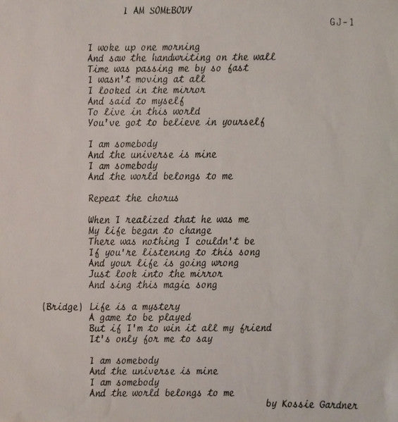 I Am Somebody Glenn Jones
