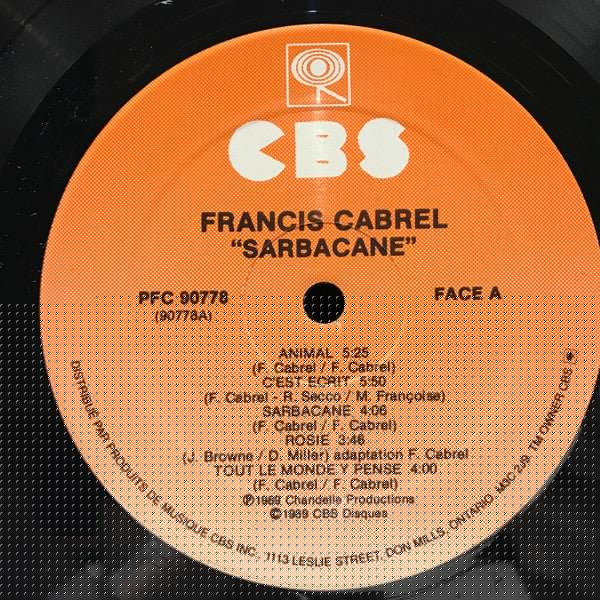 Sarbacane Francis Cabrel