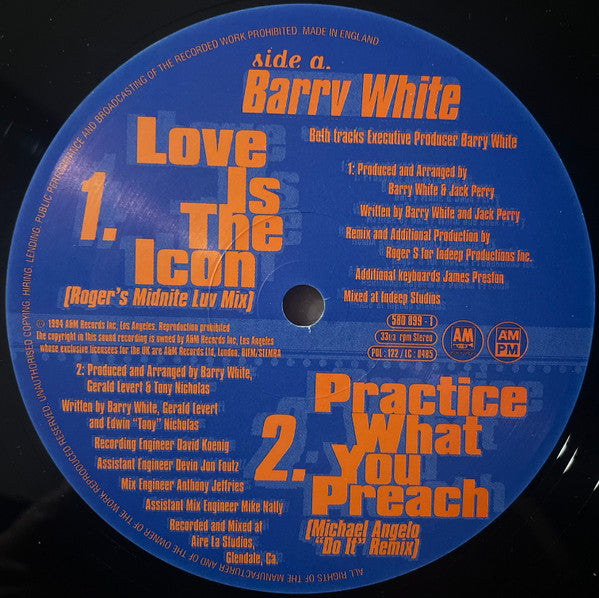 Rectangle Triangle's "Practice What You Preach" and "Love Is The Icon" R&B mix album cover with abstract geometric design.