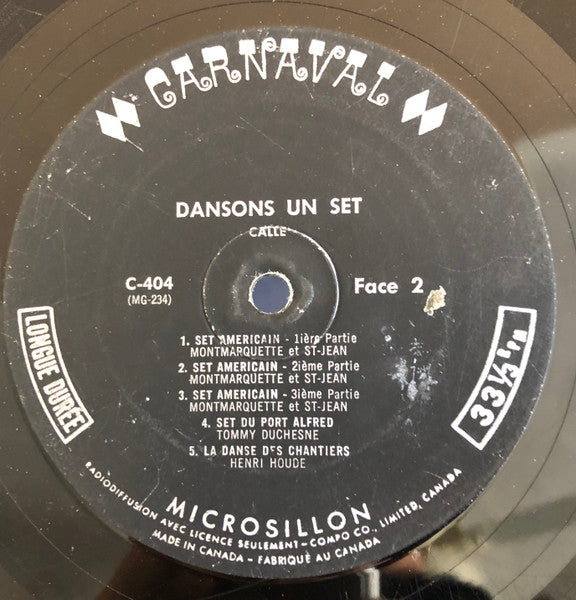 Dansons Un Set Callé Et Non Callé Various