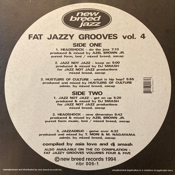 Fat Jazzy Grooves 4 Various
