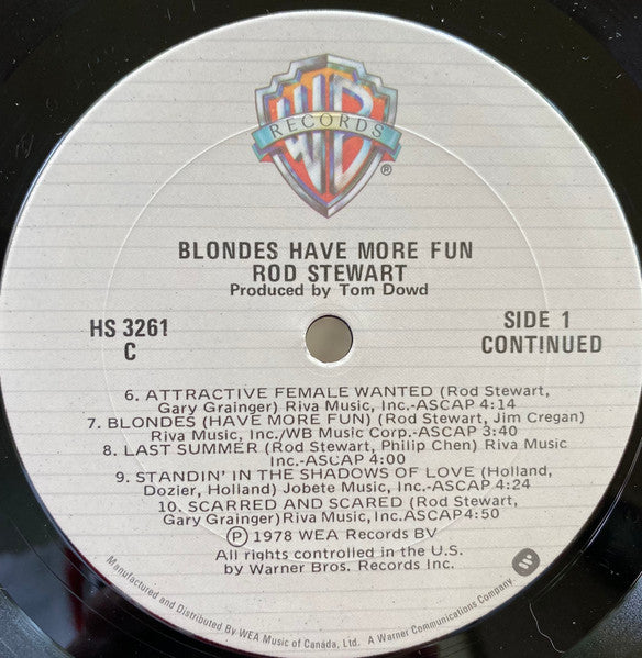 Blondes Have More Fun Rod Stewart