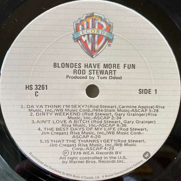 Blondes Have More Fun Rod Stewart