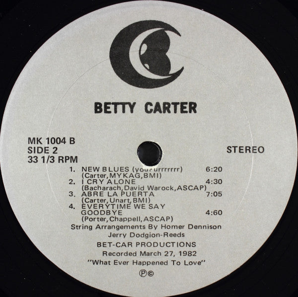 Whatever Happened To Love? Betty Carter