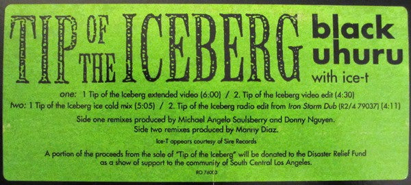 Tip Of The Iceberg 2 Black Uhuru,Ice-T