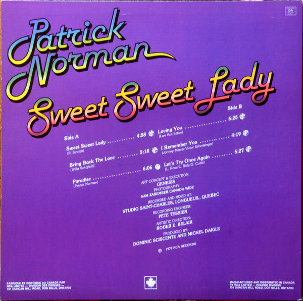 Sweet Sweet Lady Patrick Norman