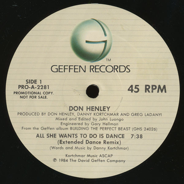 All She Wants To Do Is Dance Don Henley