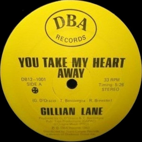 You Take My Heart Away Gillian Lane