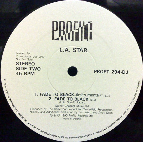 Fade To Black L.A. Star