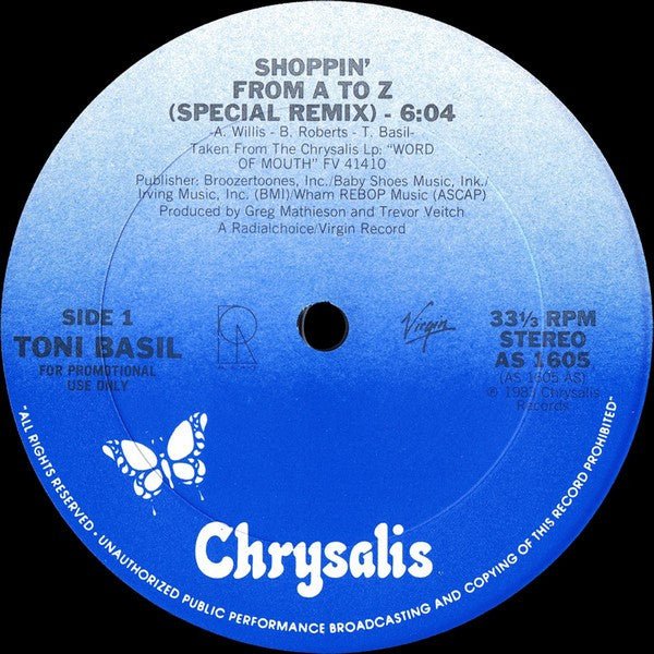 Shoppin' From A To Z (Special Club Mix) Toni Basil