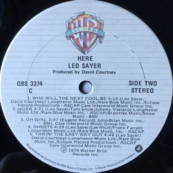 Here Leo Sayer