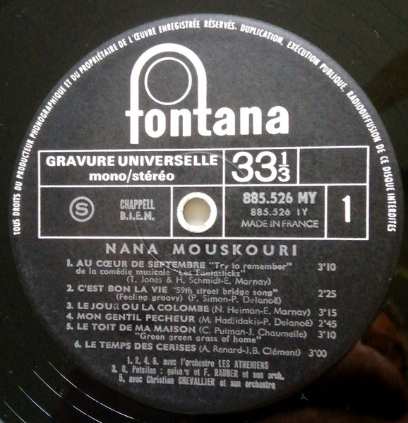 Le Jour Où La Colombe... Nana Mouskouri