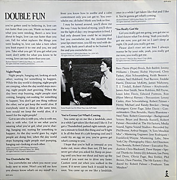 Double Fun Robert Palmer