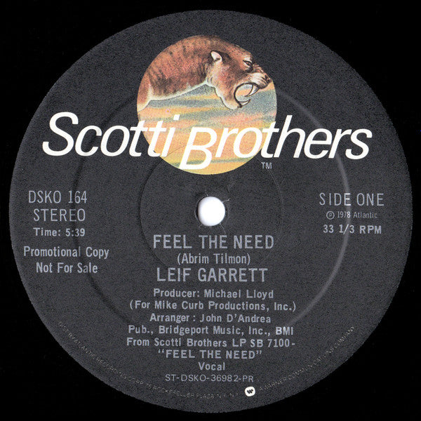 Feel The Need / New York City Nights Leif Garrett