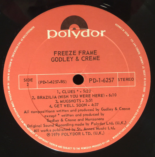 Freeze Frame Godley & Creme