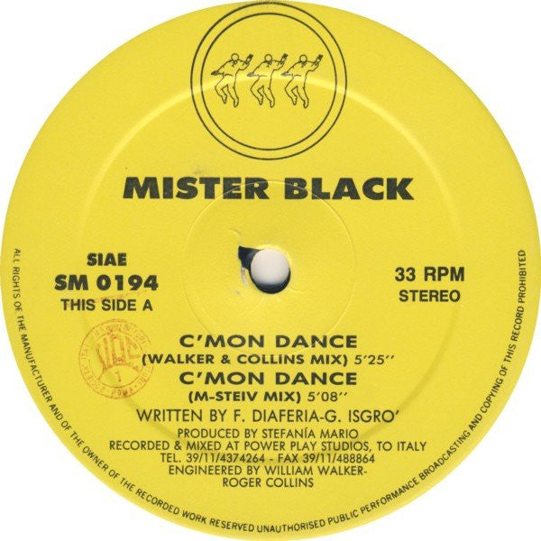 C'mon Dance / Come On Dance Mr. Black (2),M. Steiv Jay