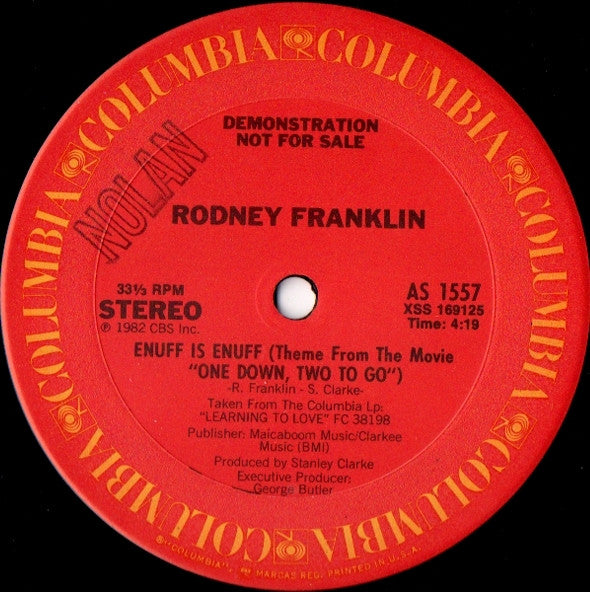 Enuff Is Enuff Rodney Franklin