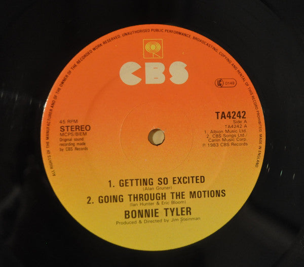 Getting So Excited Bonnie Tyler