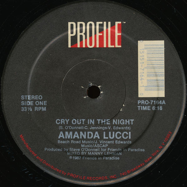 Cry Out In The Night Amanda Lucci