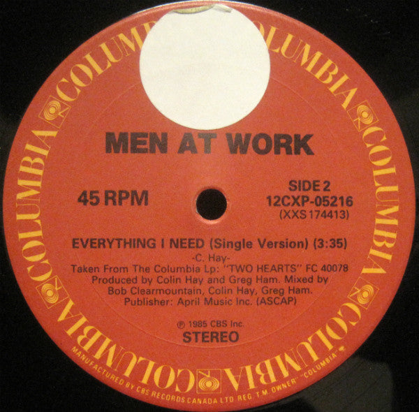 Everything I Need Men At Work