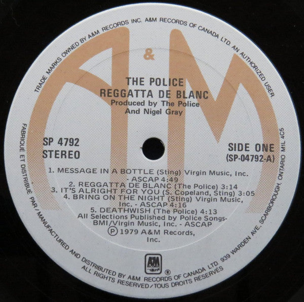 Reggatta De Blanc The Police