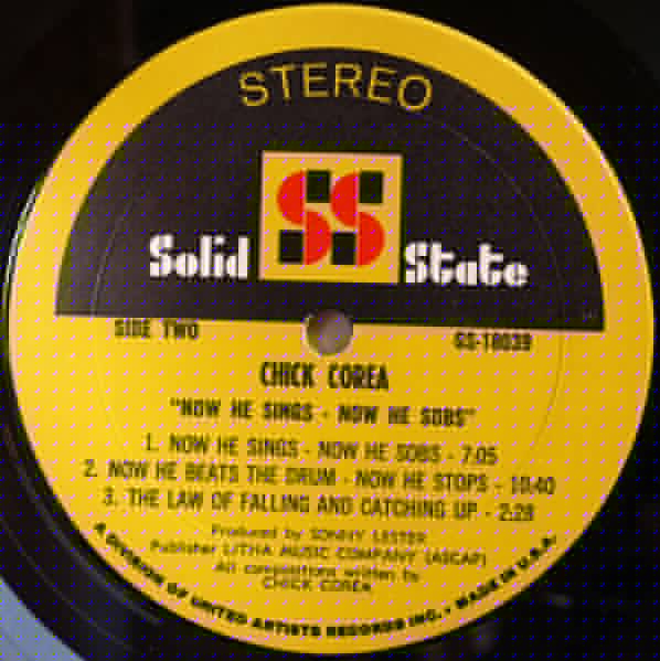 Now He Sings, Now He Sobs Chick Corea