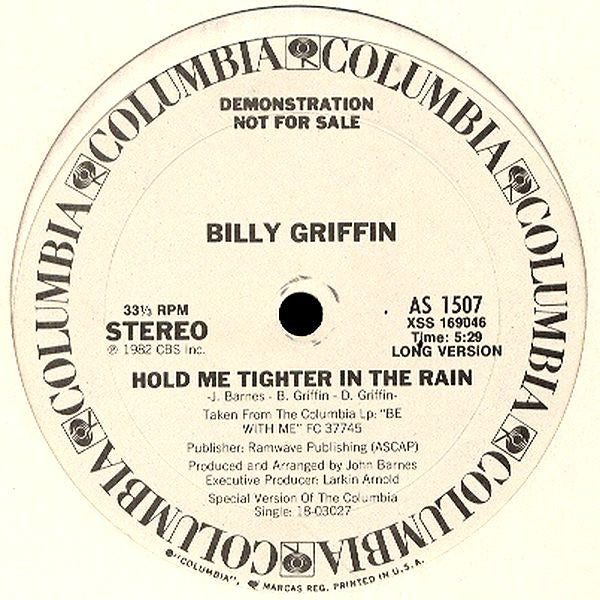Hold Me Tighter In The Rain Billy Griffin