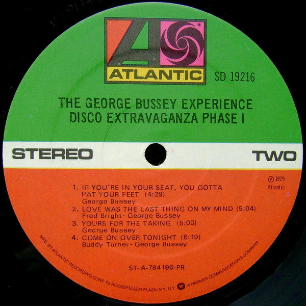 Disco Extravaganza Phase 1 George Bussey Experience