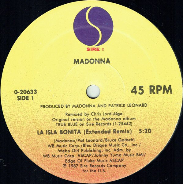 La Isla Bonita Madonna