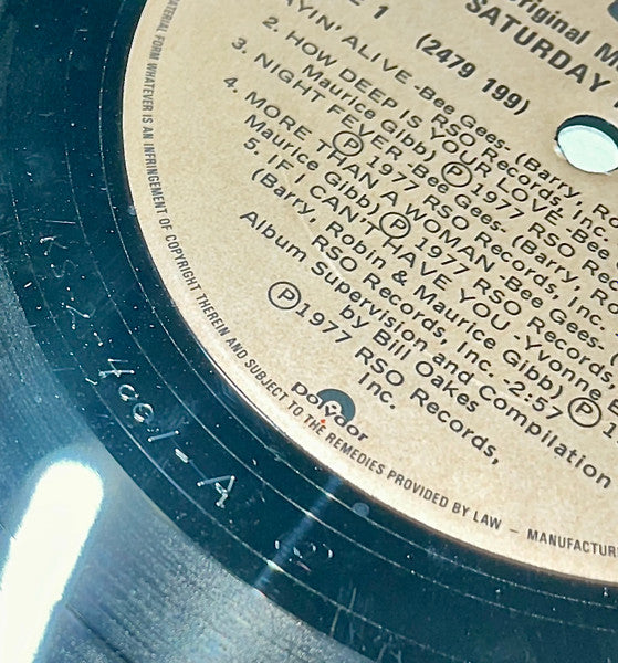 Saturday Night Fever (The Original Movie Sound Track) Various