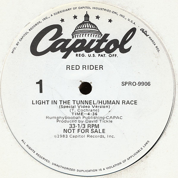 Light In The Tunnel / Human Race (Special Video Version) Red Rider
