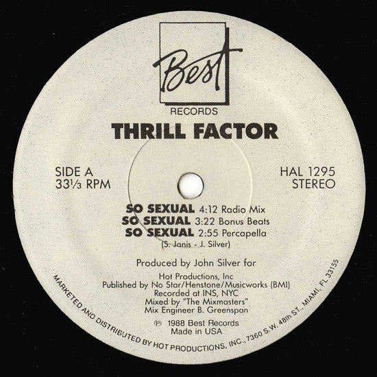 So Sexual Thrill Factor