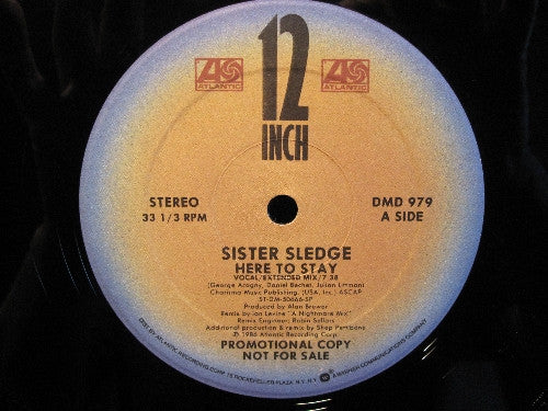 Here To Stay / Make A Wish Sister Sledge,Joe Cruz
