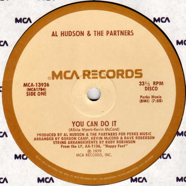 You Can Do It / I Don't Want You To Leave Me Al Hudson & The Partners