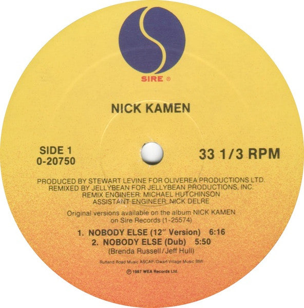 Nobody Else Nick Kamen