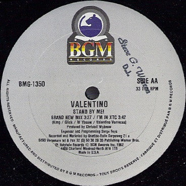Stand By Me! / I'm In XTC Frank Valentino