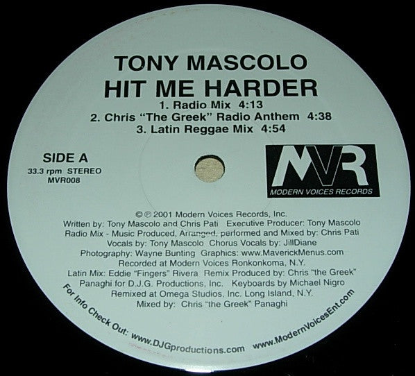 Hit Me Harder Tony Mascolo