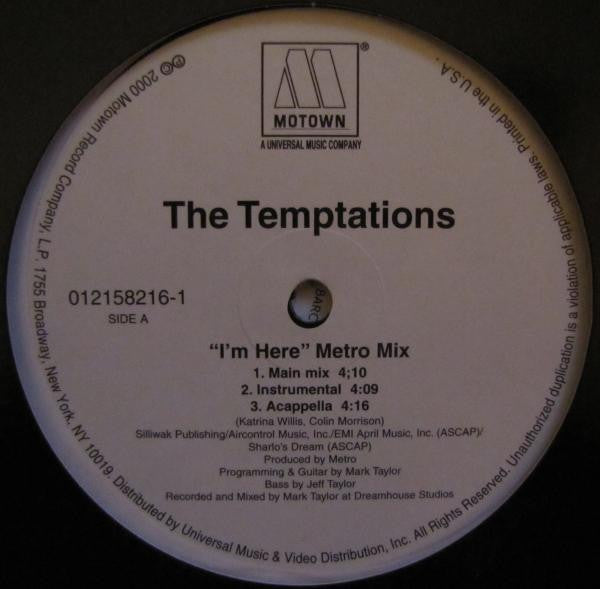 I'm Here (Metro Mix) The Temptations